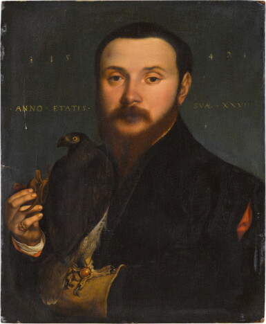 View full screen - View 1 of Lot 5. Portrait of a falconer.
