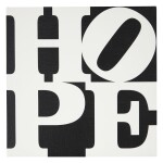 ROBERT INDIANA | BLACK AND WHITE HOPE