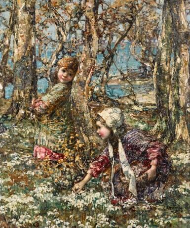 View full screen - View 1 of Lot 130. Gathering Snowdrops.