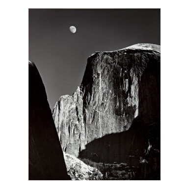 View full screen - View 1 of Lot 129. ANSEL ADAMS | 'MOON AND HALF DOME, YOSEMITE NATIONAL PARK'.