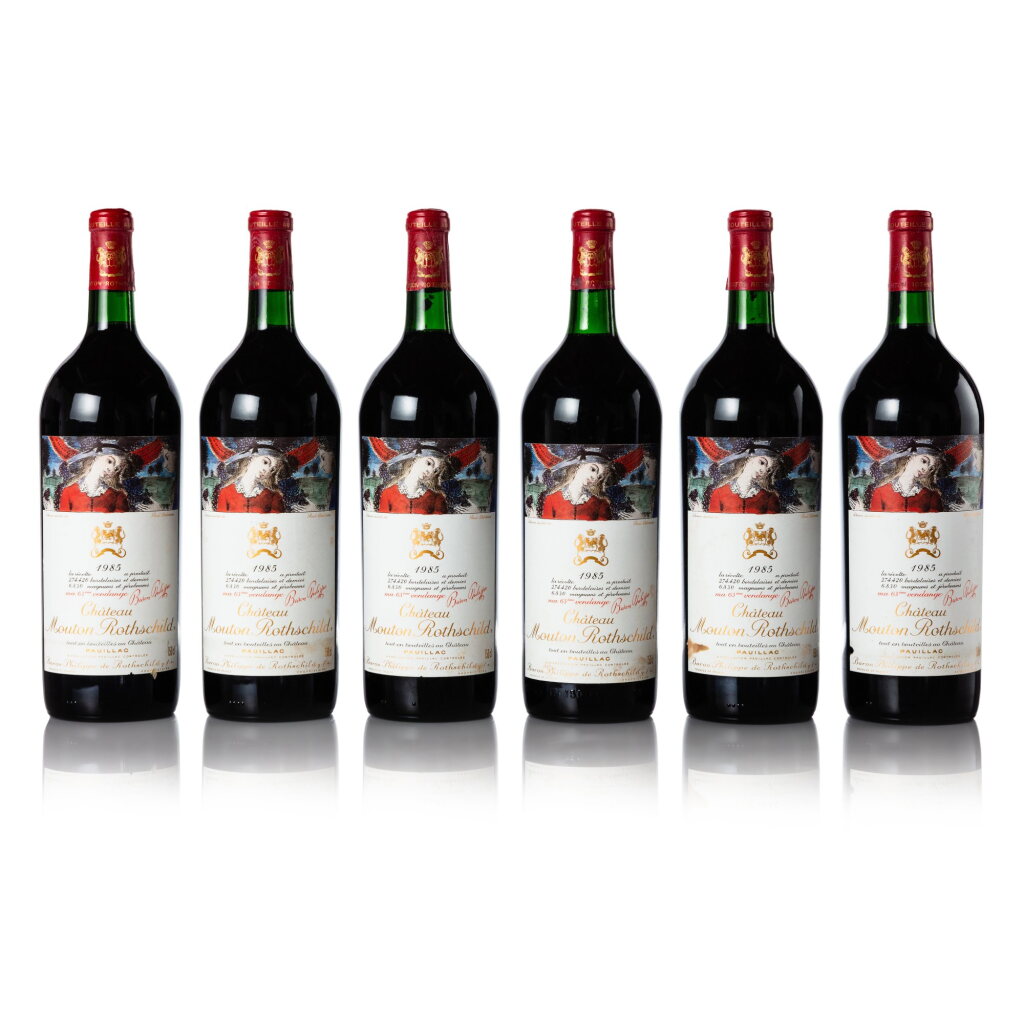 View full screen - View 1 of Lot 141. Château Mouton Rothschild 1985 (6 MAG).