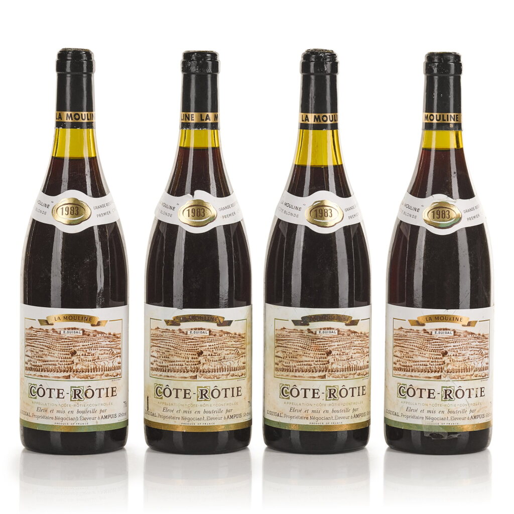 View full screen - View 1 of Lot 337. Côte Rôtie, La Mouline 1983 Guigal (8 BT).