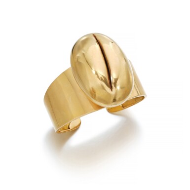 View full screen - View 1 of Lot 567. Rare gold bangle, 'Concetto Spaziale Taglio', circa 1967-1968.