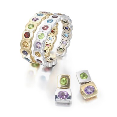 View full screen - View 1 of Lot 1141. Gem set parure.