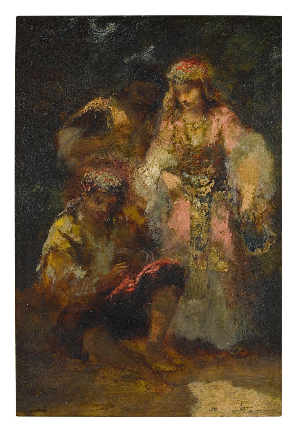 View full screen - View 1 of Lot 157. NARCISSE VIRGILE DIAZ DE LA PEÑA | GROUPE DE BOHÉMIENNES EN FORÊT.