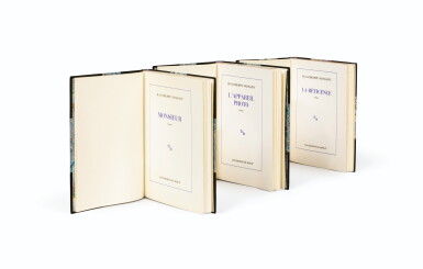 View full screen - View 1 of Lot 99. TOUSSAINT. 3 ouvrages en éditions originales et grand papier : Monsieur ; L'appareil photo ; La Réticence..