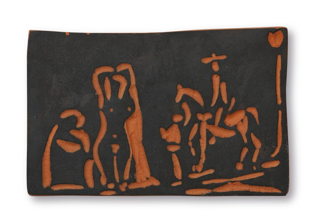 View full screen - View 1 of Lot 16. PABLO PICASSO | PERSONNAGES ET CAVALIER (A. R. 540).