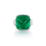 Emerald and Diamond Ring | 26.92克拉「哥倫比亞」祖母綠 配 鑽石 戒指