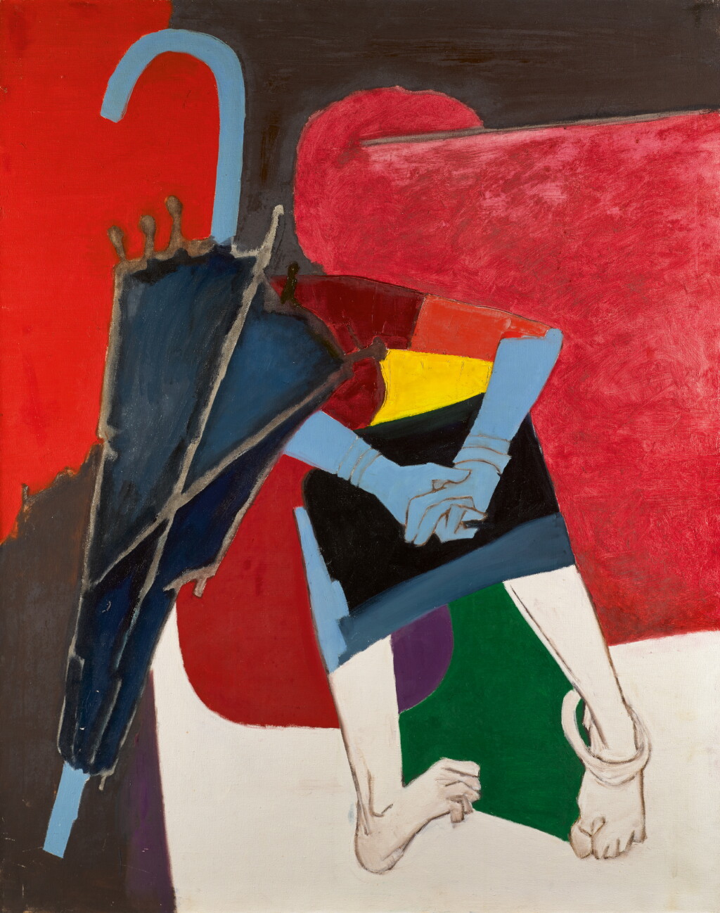 View full screen - View 1 of Lot 6. MAQBOOL FIDA HUSAIN | Umbrella VII.