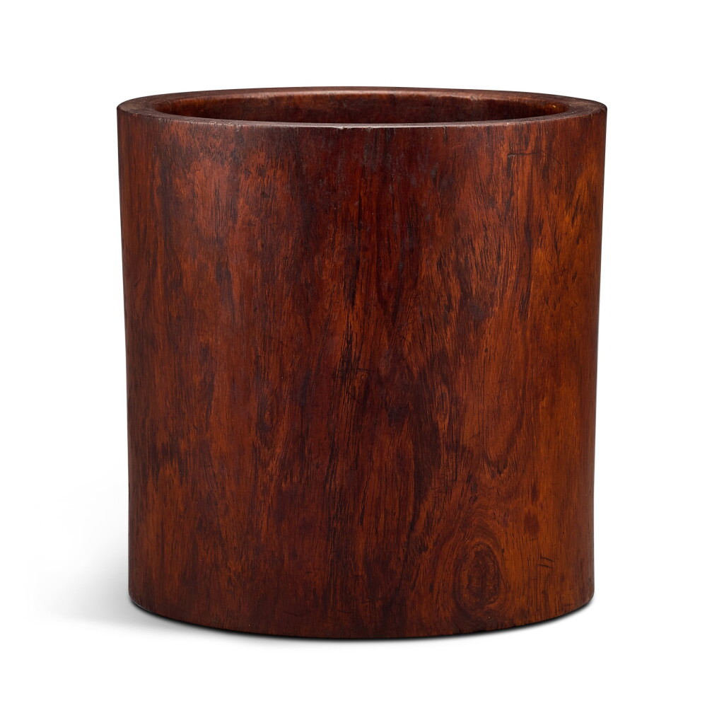 View full screen - View 1 of Lot 522. A huanghuali brushpot Qing dynasty | 清 黃花梨筆筒.