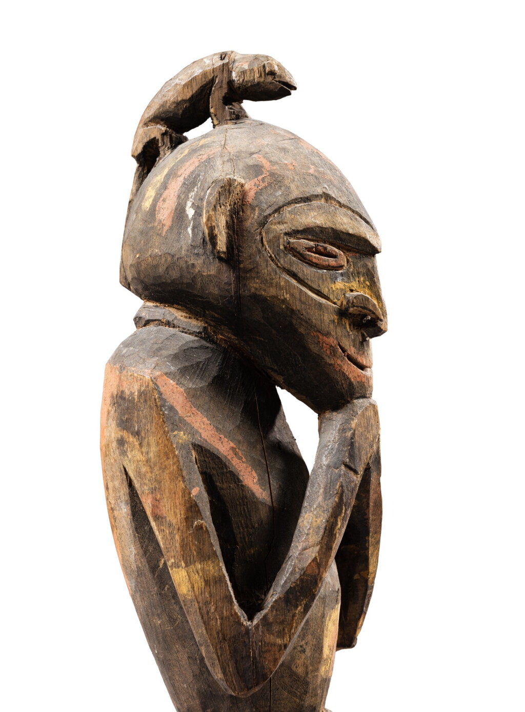 View full screen - View 1 of Lot 110. Statue, Fleuve Sépik, Papouasie-Nouvelle-Guinée | Sepik River figure, Papua New Guinea .