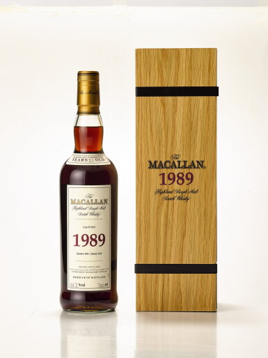 View full screen - View 1 of Lot 5448. The Macallan Fine & Rare 21 Year Old 55.2 abv 1989 (1 BT70).