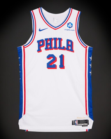 Joel Embiid Philadelphia 76ers 2025-2026 Game Worn Association Edition Jersey
