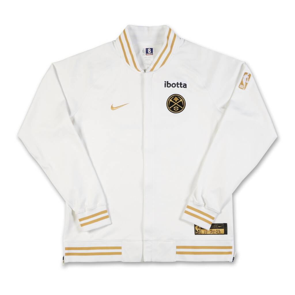 View full screen - View 1 of Lot 84. Anton Watson 'Ring Ceremony' Denver Nuggets 2023-2024 Kia NBA Tip-Off Worn Warm-Up Jacket.