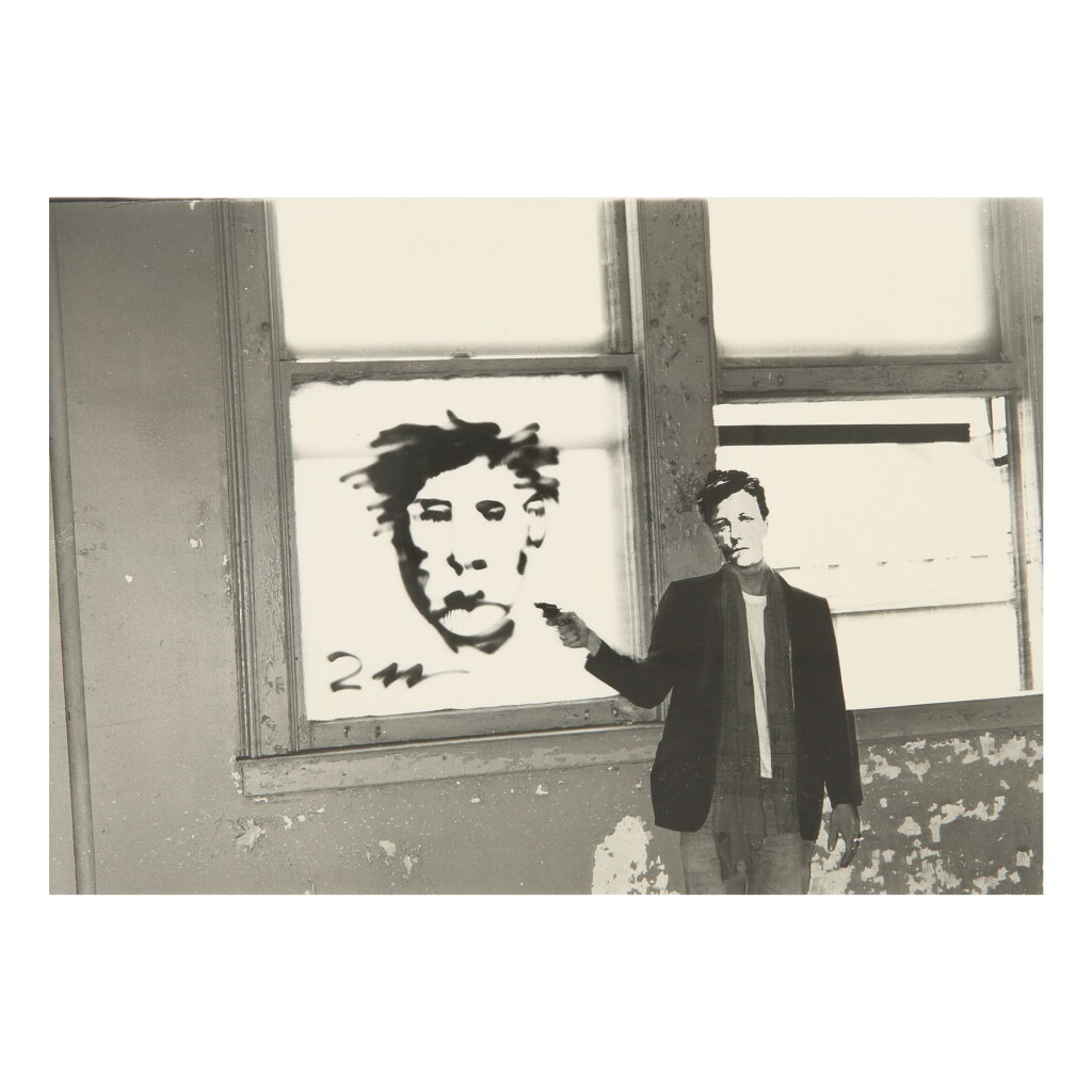 View full screen - View 1 of Lot 50. DAVID WOJNAROWICZ | RIMBAUD IN NEW YORK (WITH GUN IN WEST SIDE PIER WAREHOUSE).
