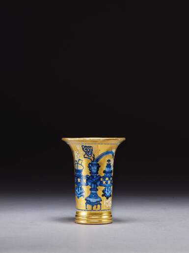 View full screen - View 1 of Lot 62. A Meissen Hausmaler Beaker Vase, Circa 1725-30.