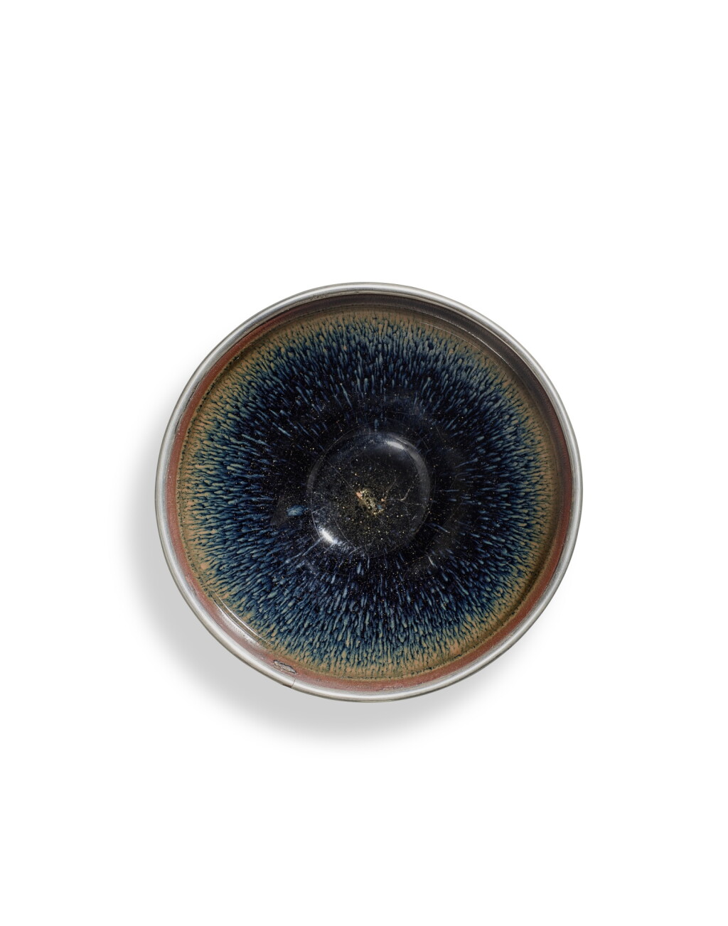 View full screen - View 1 of Lot 3875. A Jian russet-streaked 'hare's fur' tea bowl, Southern Song dynasty | 南宋 建窰兔毫茶盞.