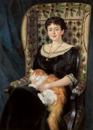 View full screen - View 1 of Lot 76. NIKOLAI PETROVICH BOGDANOV-BELSKY | PORTRAIT OF A LADY.