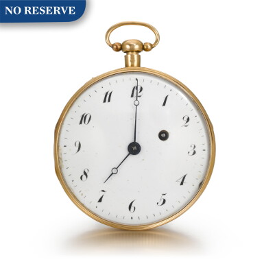 View full screen - View 1 of Lot 54. Gold Quarter Repeating watch with concealed Erotic Automaton, Circa 1820.