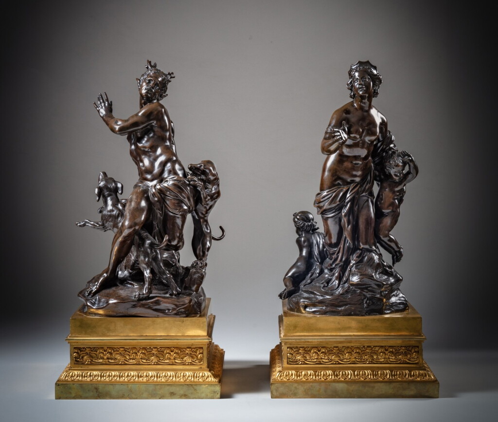 View full screen - View 1 of Lot 22. Latona and her Children & Acteon with his hounds | Latone et ses Enfants & Actéon et les chiens.