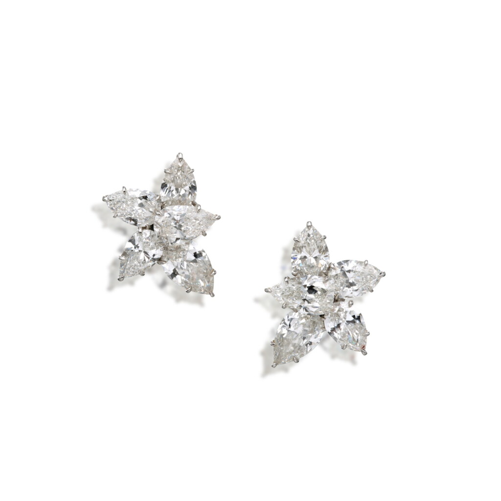 View full screen - View 1 of Lot 66. Pair of Diamond Earclips.