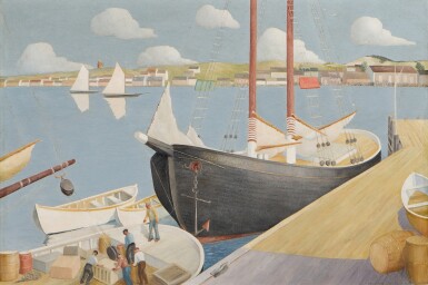 View full screen - View 1 of Lot 224. Black Schooner, "Dacia".