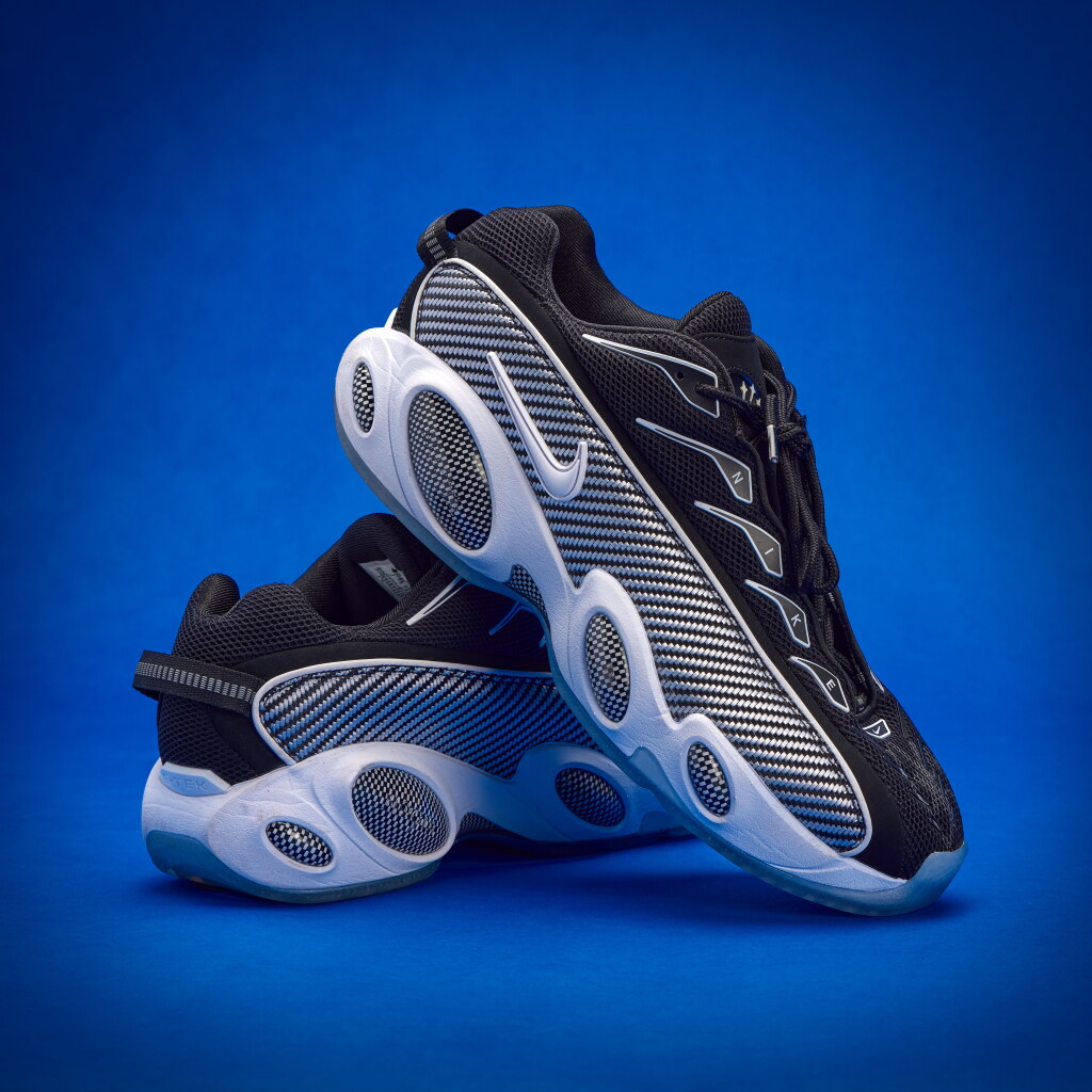 View full screen - View 1 of Lot 22. Stephen Curry 2025-2026 Tunnel Worn Dual-Signed Nike NOCTA Glide.