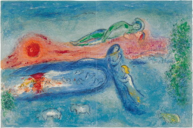 View full screen - View 1 of Lot 746. La Mort de Dorcon, from Daphnis et Chloé (Mourlot 320; Cramer Books 46).