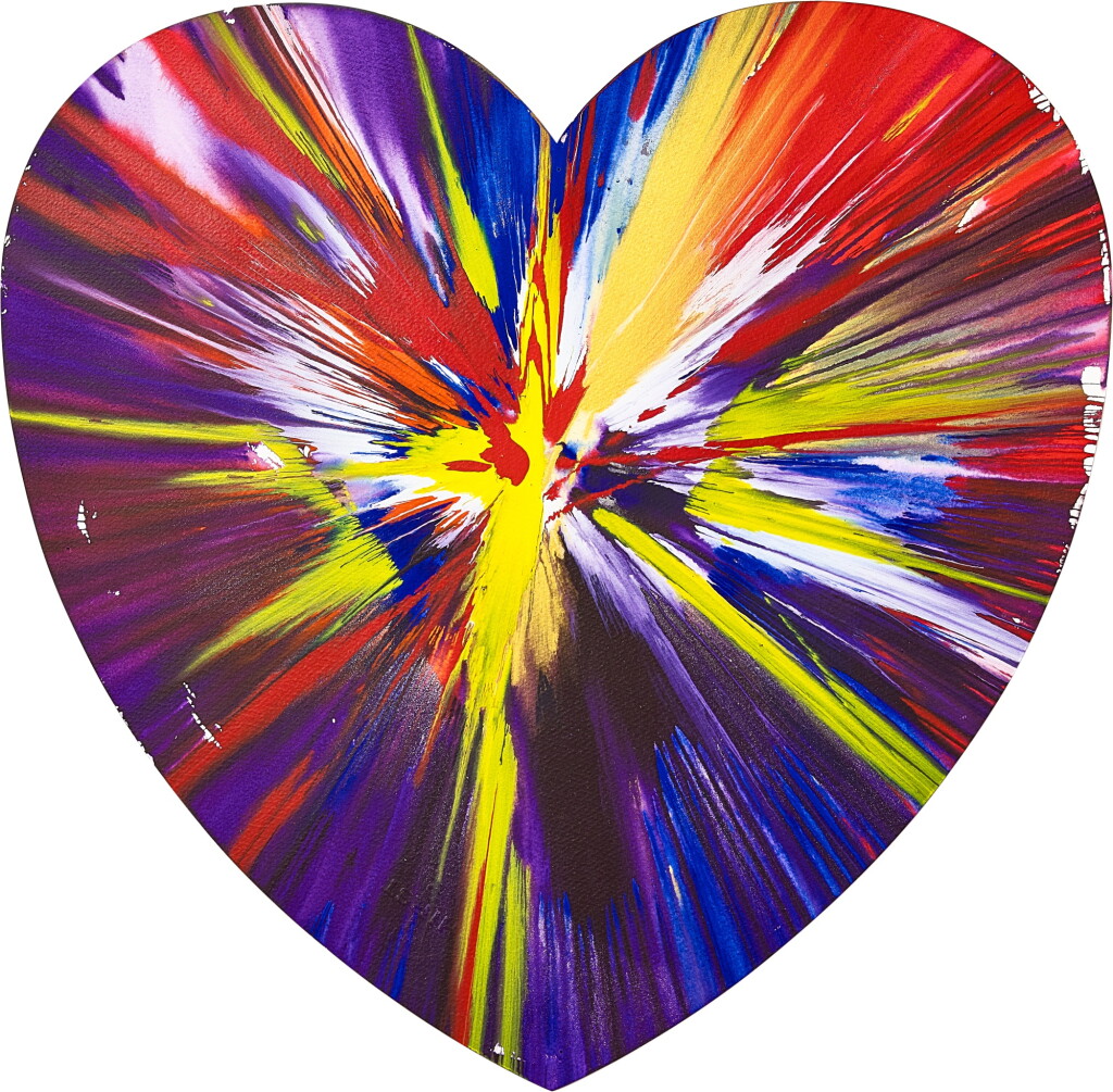View full screen - View 1 of Lot 1178. Untitled (Heart Spin Painting) | 無題(蝴蝶形旋轉畫).