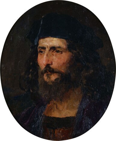 View full screen - View 1 of Lot 107. ALBERT ANKER | BÄRTIGER MANN MIT MÜTZE.