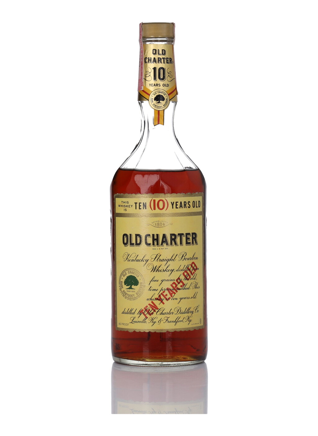 View full screen - View 1 of Lot 472. Old Charter 10 Year Old 86 Proof NV (1 BT 75cl).