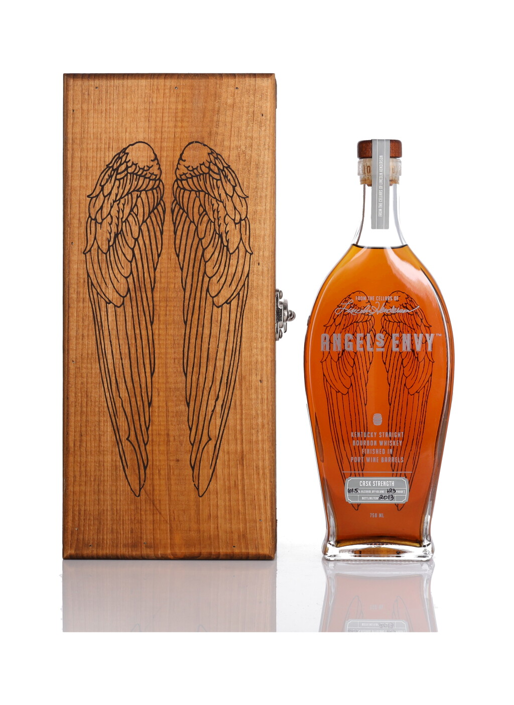 View full screen - View 1 of Lot 318. Angel's Envy Cask Strength Port Barrels 123 Proof NV (1 BT 75cl).