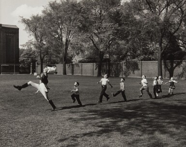 View full screen - View 1 of Lot 1. Drum Major and Children, University of Michigan, Ann Arbor.