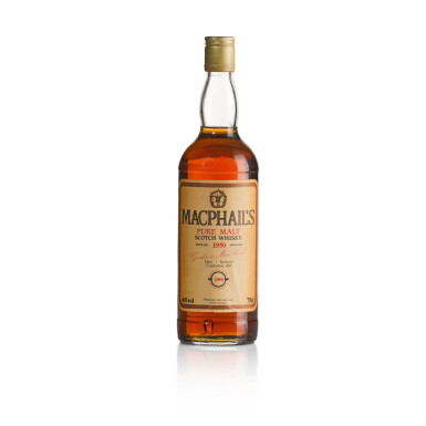 View full screen - View 1 of Lot 517. MacPhail's Gordon & MacPhail 40.0 abv 1950 (1 BT75).