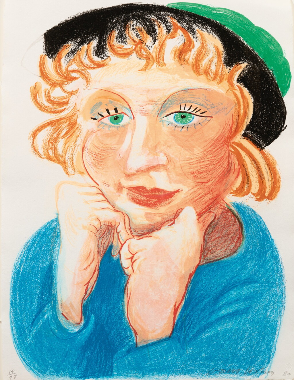 View full screen - View 1 of Lot 13. Celia with Green Hat (MCA Tokyo 268).