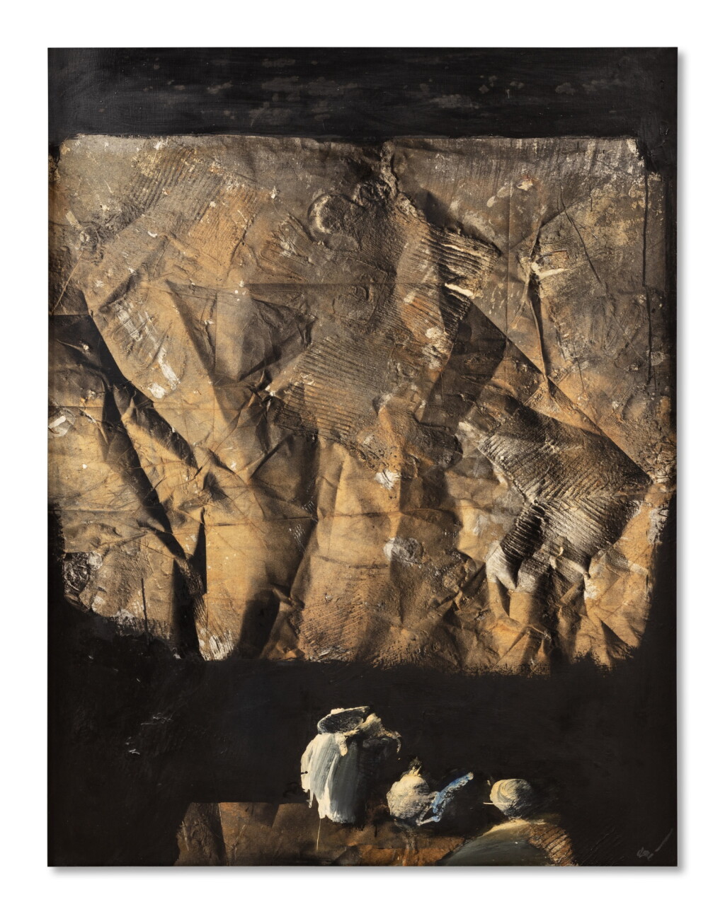 View full screen - View 1 of Lot 296. Papier froissé en trompe l'oeil.