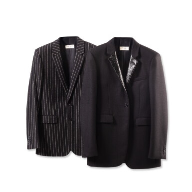 View full screen - View 1 of Lot 45. Set of Two Thick Blazers .
