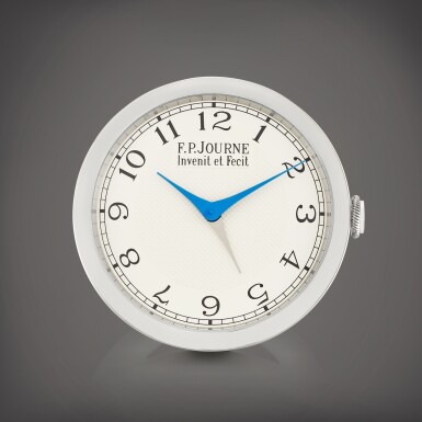 View full screen - View 1 of Lot 817. Alarm Clock Souveraine | A stainless steel alarm desk clock, Circa 2022 | Alarm Clock Souveraine | 精鋼鬧鐘,約2022年製.