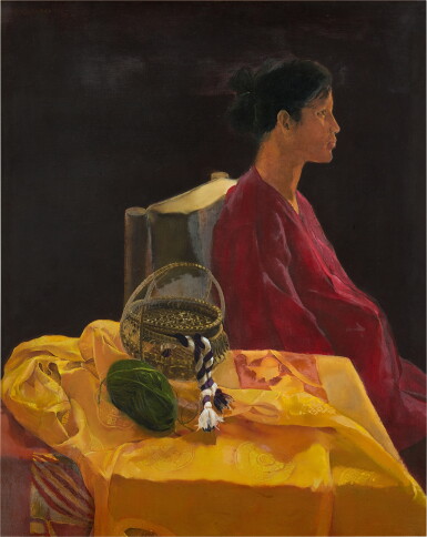 View full screen - View 1 of Lot 2049. Do Quang Em | Portrait of Nguyen Thi Thanh Nhan Nguyen Thi Thanh Nhan肖像.