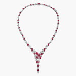 Ruby and Diamond ‘Abstract’ Necklace