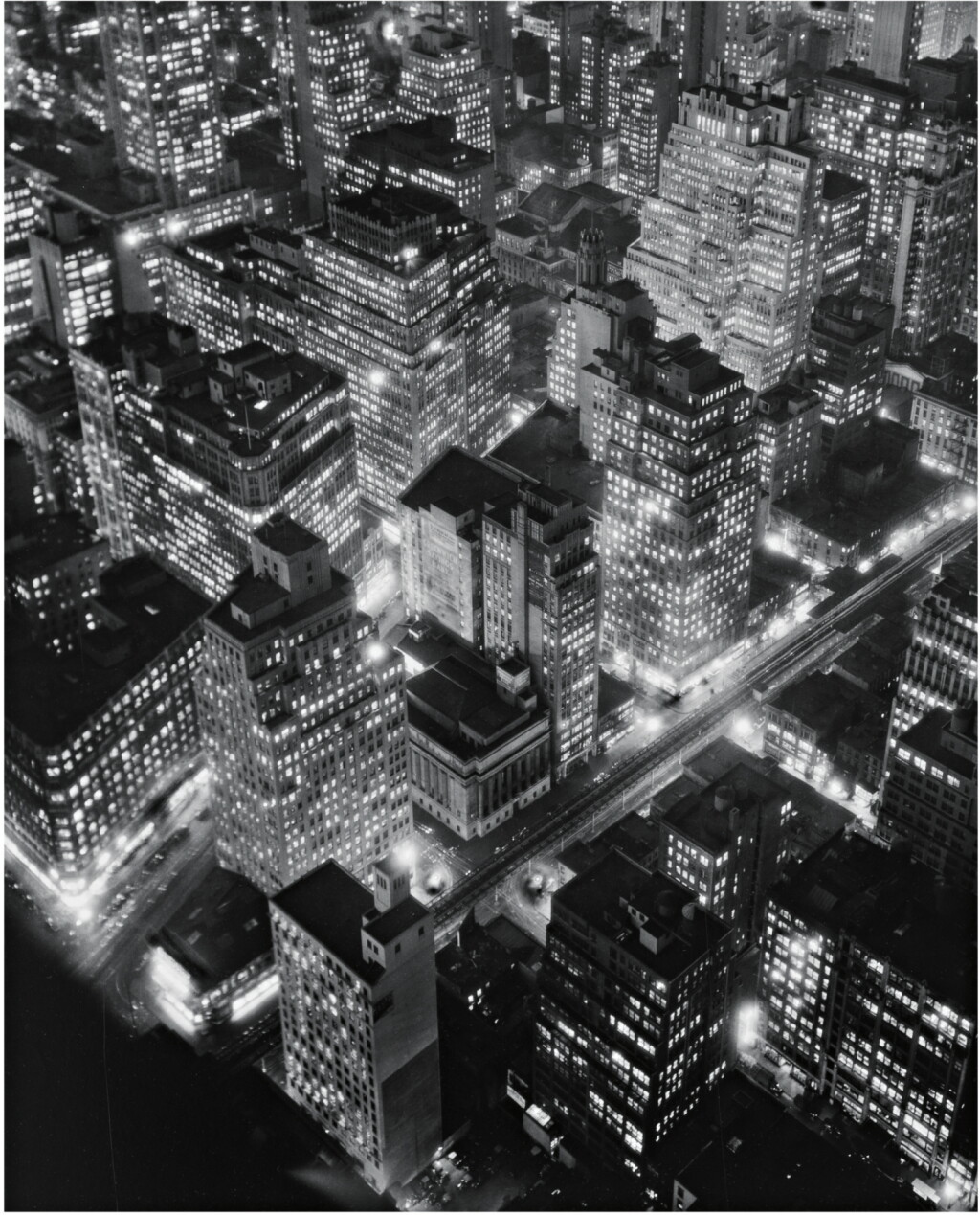 View full screen - View 1 of Lot 89. BERENICE ABBOTT | NEW YORK AT NIGHT.