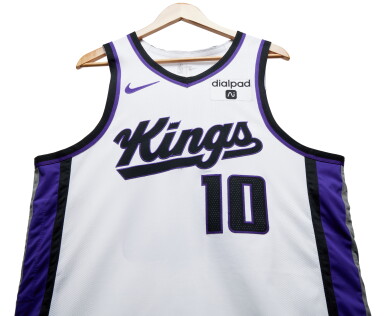 View full screen - View 1 of Lot 23. Domantas Sabonis Sacramento Kings 2023-2024 Game Worn Association Edition Jersey | Double-Double.
