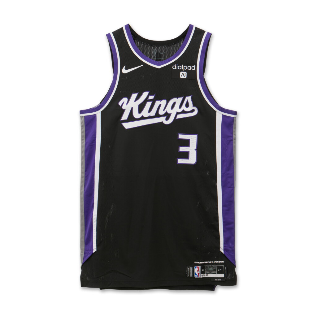 View full screen - View 1 of Lot 112. Chris Duarte Sacramento Kings 2023-2024 Game Worn Icon Edition Jersey .
