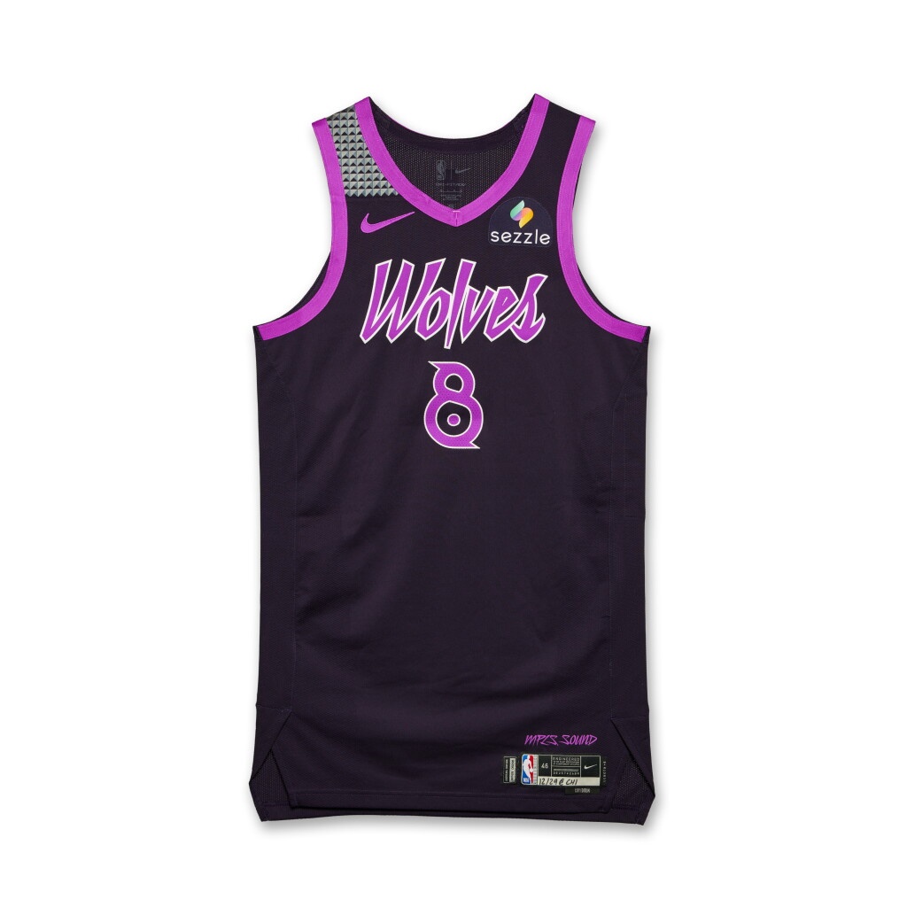 View full screen - View 1 of Lot 36. Bones Hyland Minnesota Timberwolves 2025-2026 Game Worn City Edition Jersey | Matched to 3 Games.