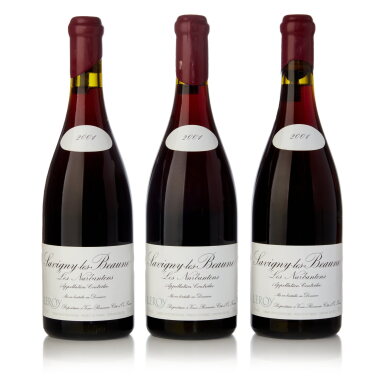 View full screen - View 1 of Lot 152. Savigny lès Beaune, Les Narbantons 2001 Domaine Leroy (3 BT).