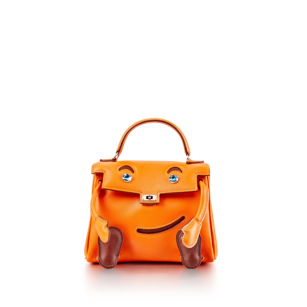 View full screen - View 1 of Lot 8353. Orange H Gulliver Kelly Doll Quelle Idole Palladium Hardware, 2009.