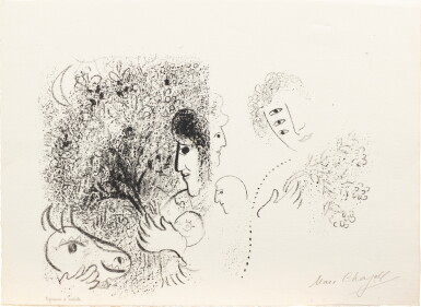 View full screen - View 1 of Lot 101. Portrait au Bouquet (Mourlot 216) .