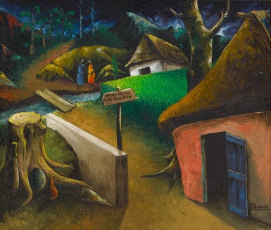 View full screen - View 1 of Lot 138. Sold Without Reserve | JACQUES ENGUERRAND GOURGUE | A TWILIGHT CONVERSATION .