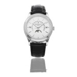 PATEK PHILIPPE | REF 5496P, A PLATINUM AUTOMATIC PERPETUAL CALENDAR WRISTWATCH WITH RETROGRADE DATE, MOON PHASES AND LEAP YEAR INDICATION CIRCA 2012
