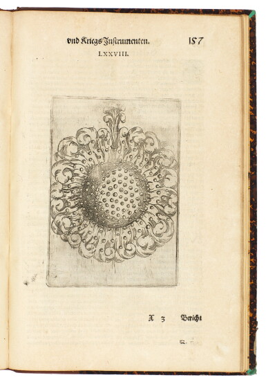 View full screen - View 1 of Lot 45. Boillot, Artifices de feu, Strassburg, 1603, later half calf.